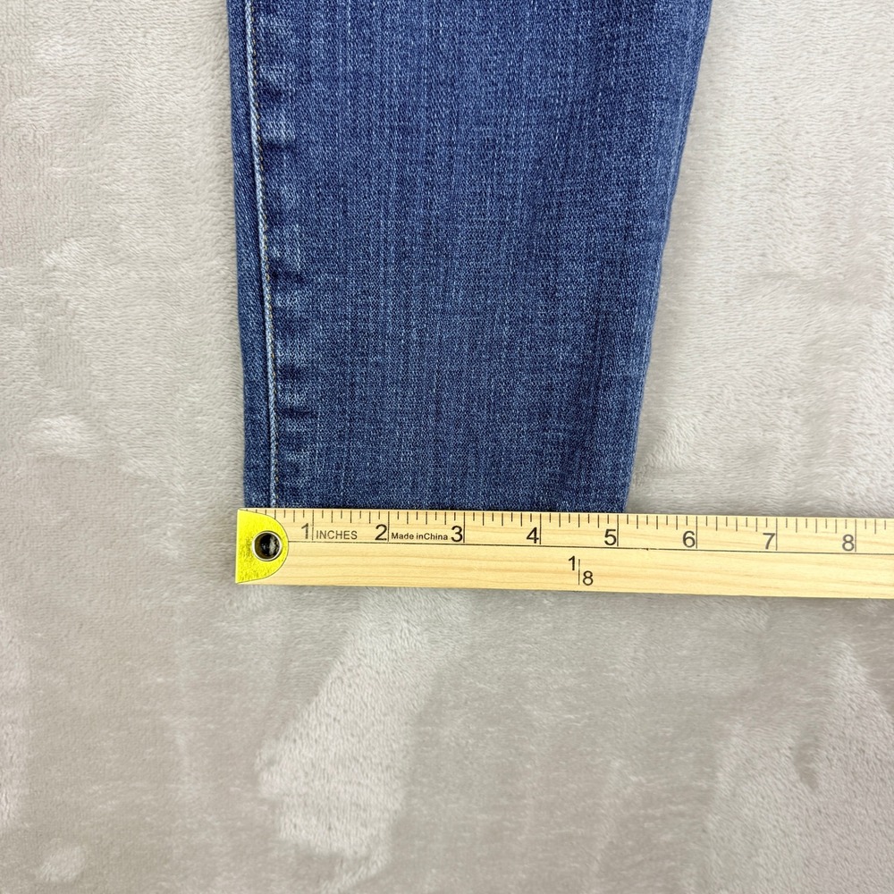 7 For All Mankind Josefina Jeans Women 27 Blue Skinny Boyfriend Button Fly Crop - Picture 12 of 14
